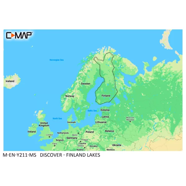 C-MAP DISCOVER FINLAND LAKES karttakortti suomen sisävedet