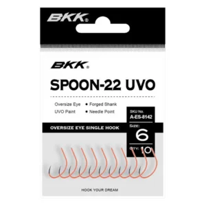 BKK SPOON-22 UVO Single Lure Hook koukku
