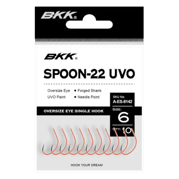 BKK SPOON-22 UVO Single Lure Hook koukku