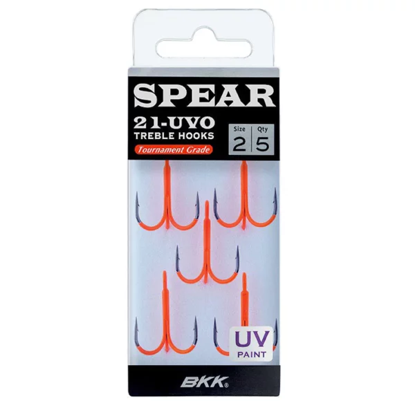 BKK SPEAR-21 UVO Treble Hook koukku