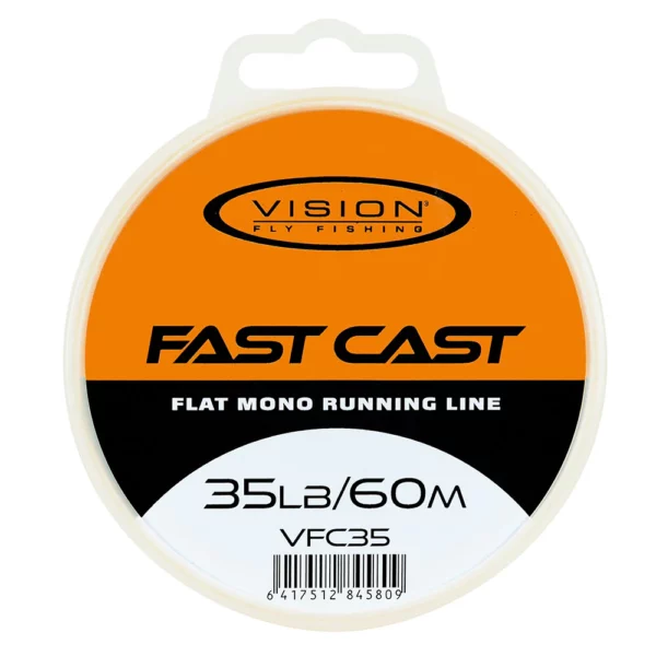 Vision Fast Cast Flat Mono Running Line juoksusiima 35lb / 15,9kg - 60m