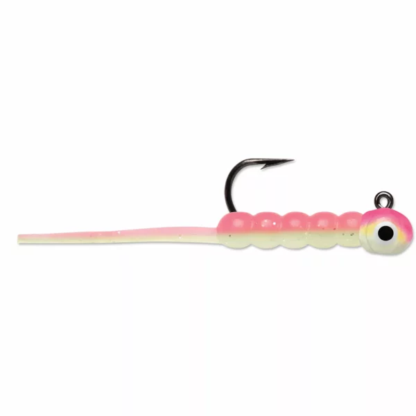 VMC Wax Tail Jig jigi Pink Chartreuse Glow