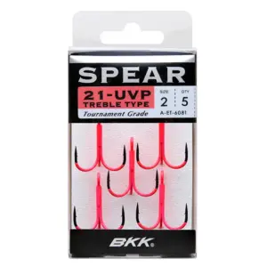 BKK Spear-21 UVP Treble Hook Pink koukku