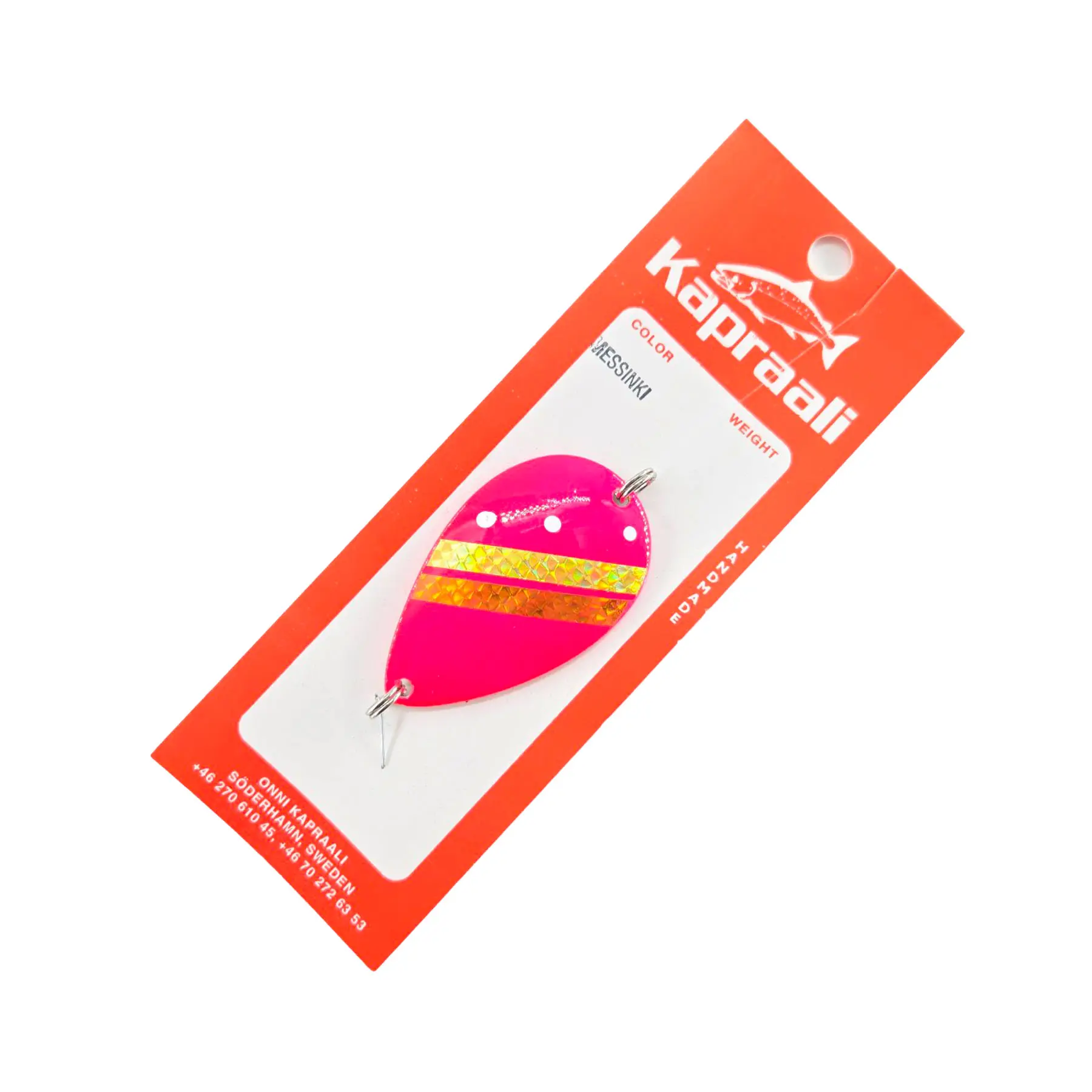 Kapraali Hempukka pinkki-messinki pisara rautulätkä