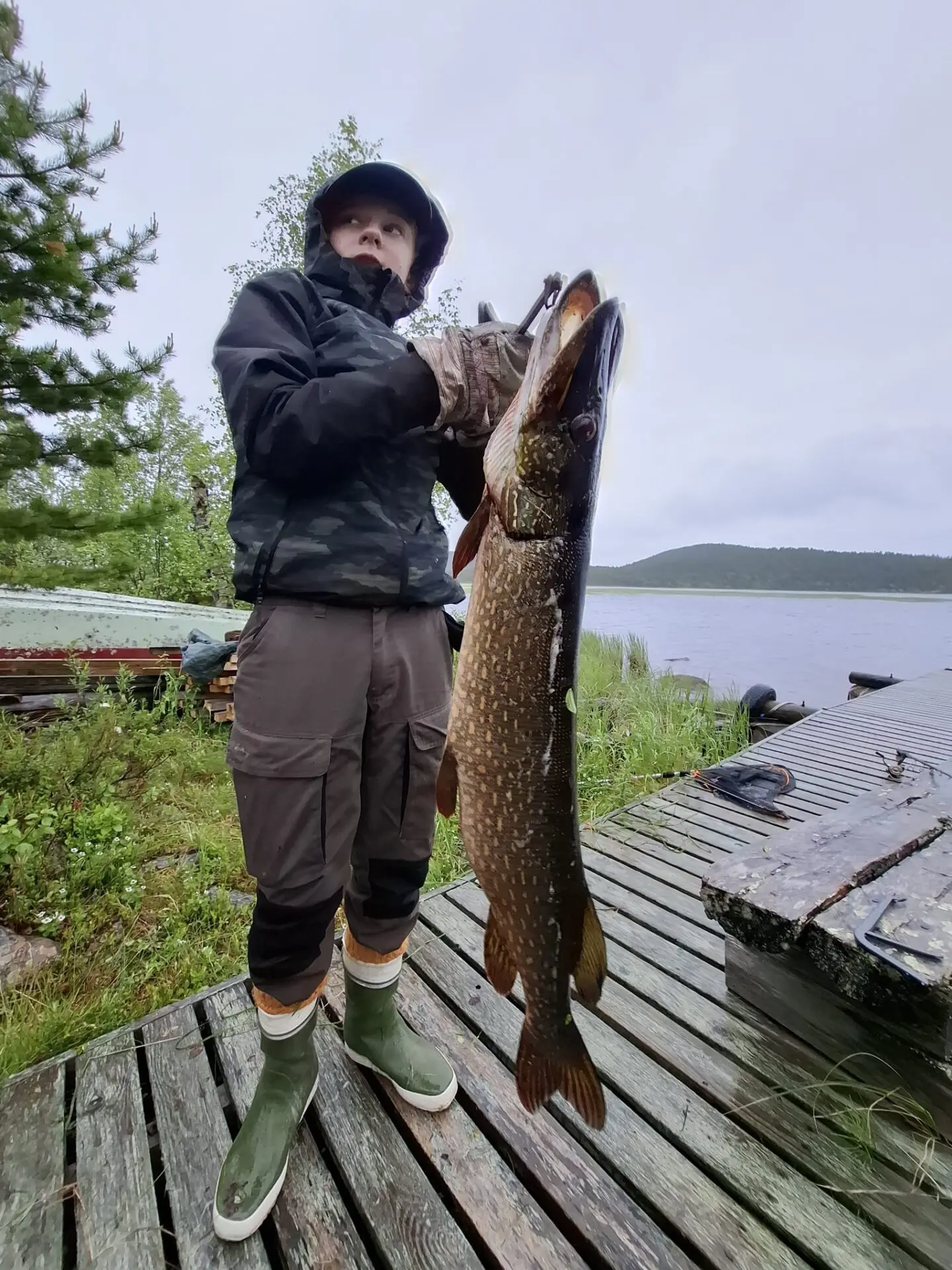 Jäätävä hauki inarinjärveltä